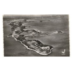 ILE-aux-MOINES: vue panoramique vue aérienne 10x15 - très bon état