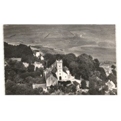 ILE-aux-MOINES: l'église et vue sur le golfe vue aérienne 10x15 - très bon état