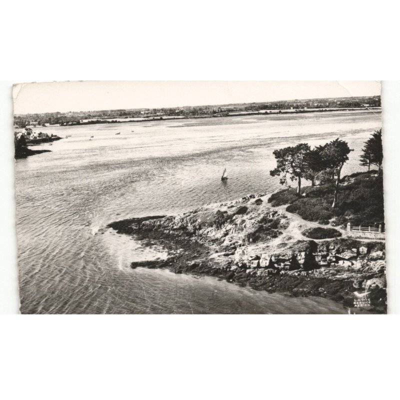 ILE-aux-MOINES: la pointe du bois d'amour vue aérienne 10x15 - très bon état