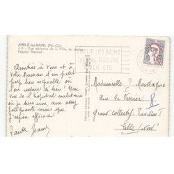 AMELIE-les-BAINS: centre hôpital thermal vue aérienne 10X15 - très bon état