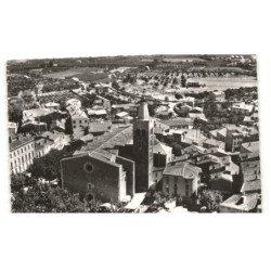 PRADES: l'église vue aérienne 10X15 - très bon état