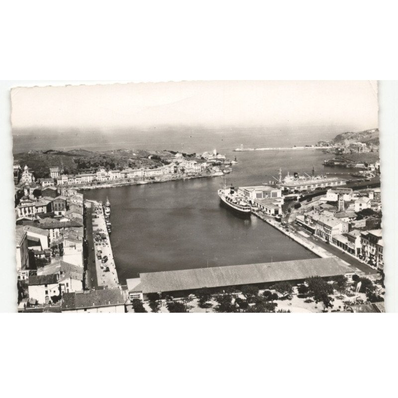 PORT-VENDRES: vue générale vue aérienne 10X15 - très bon état