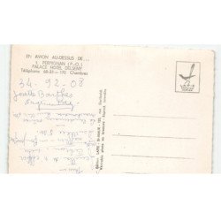 PERPIGNAN: palace hôtel delseny vue aérienne 10X15 - très bon état