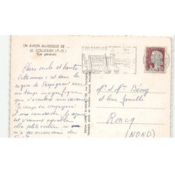 COLLIOURE: vue générale vue aérienne 10X15 - très bon état