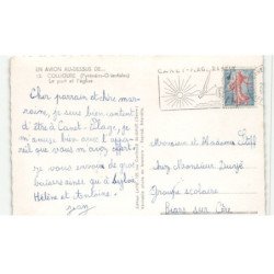 COLLIOURE: le port et l'église: vue aérienne 10X15 - très bon état