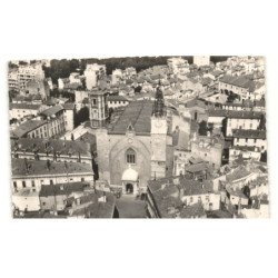 PERPIGNAN: place de la cathédrale vue aérienne 10X15 - très bon état
