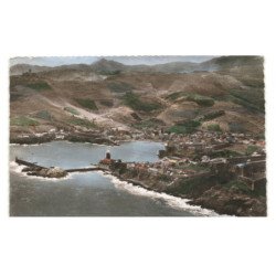 COLLIOURE: côte vermeille, vue panoramique vue aérienne 10X15 - très bon état