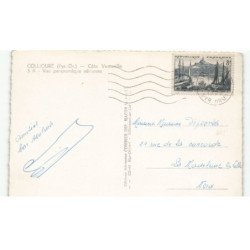 COLLIOURE: côte vermeille, vue panoramique vue aérienne 10X15 - très bon état