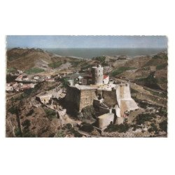 PORT-VENDRES: fort saint-elme entre collioure et port-vendres vue aérienne 10X15 - état (timbre arraché)