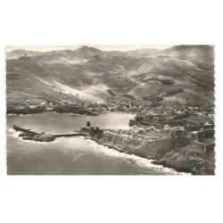 COLLIOURE: côte vermeille, vue panoramique vue aérienne 10X15 - très bon état