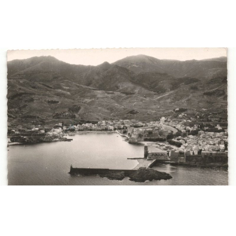 COLLIOURE: vue générale vue aérienne 10X15 - très bon état