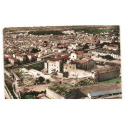PERPIGNAN: la citadelle ancien palais des rois de majorque vue aérienne 10X15 - très bon état