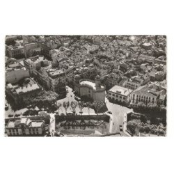 PERPIGNAN: sur le castillet et la ville, place de la victoire vue aérienne 10X15 - très bon état