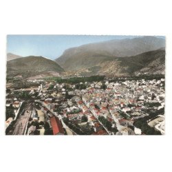 PRADES: vue panoramique, la gare et la vallée du tet vue aérienne 10X15 - très bon état