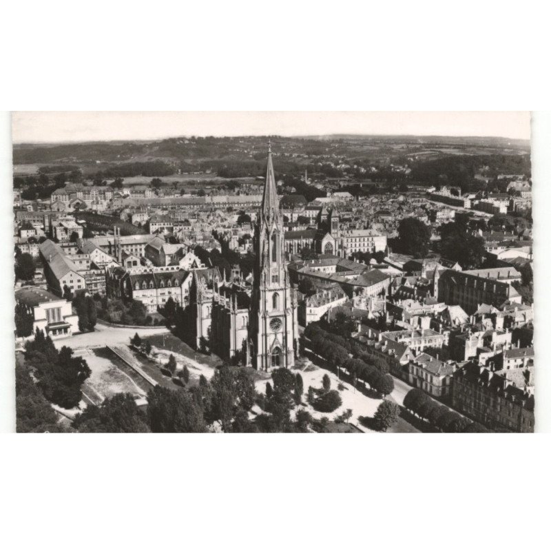 METZ: le jardin d'amour et le temple vue aérienne 10x15 - très bon état