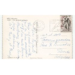 METZ: vue générale vue aérienne 10x15 - très bon état