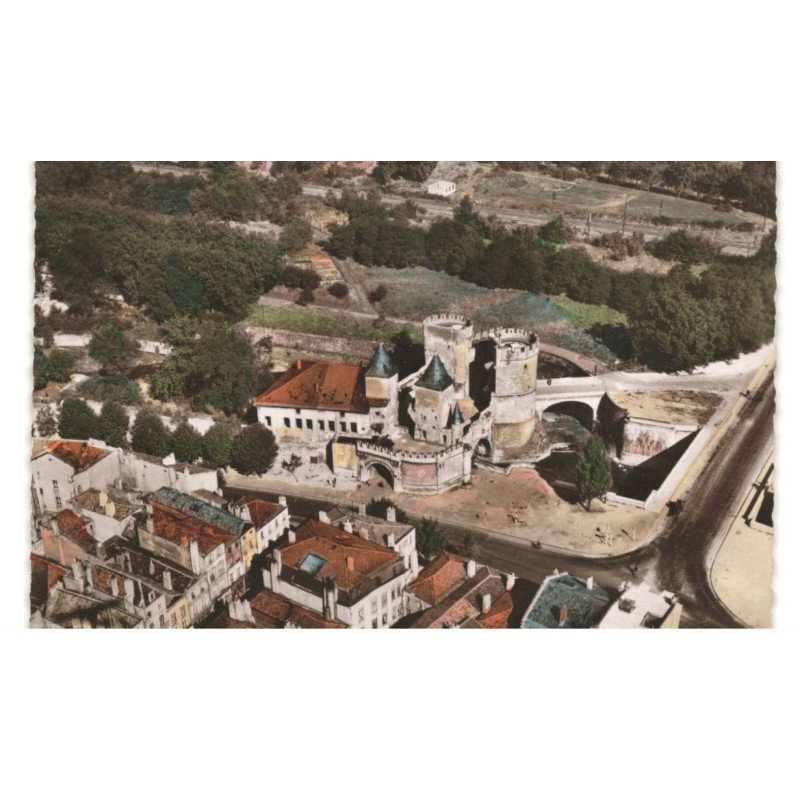 METZ: la porte des allemands vue aérienne 10x15 - très bon état