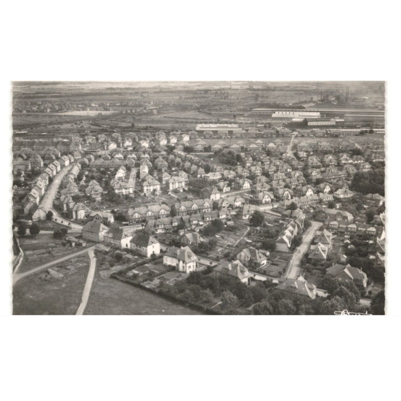 HAGONDANGE: générale des cités vue aérienne 10x15 - très bon état
