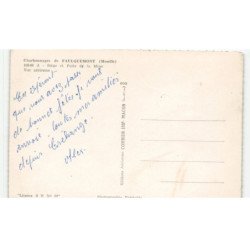 FAULQUEMONT: charbonnages, siège et puits de la mine vue aérienne 10x15 - état