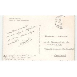 BITCHE: etang d'hasselfurth vue aérienne 10x15 - très bon état (timbre arraché)