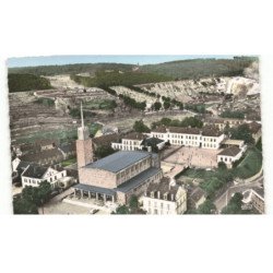 PETITE-ROSSELLE: l'église vue aérienne 10X15 - très bon état