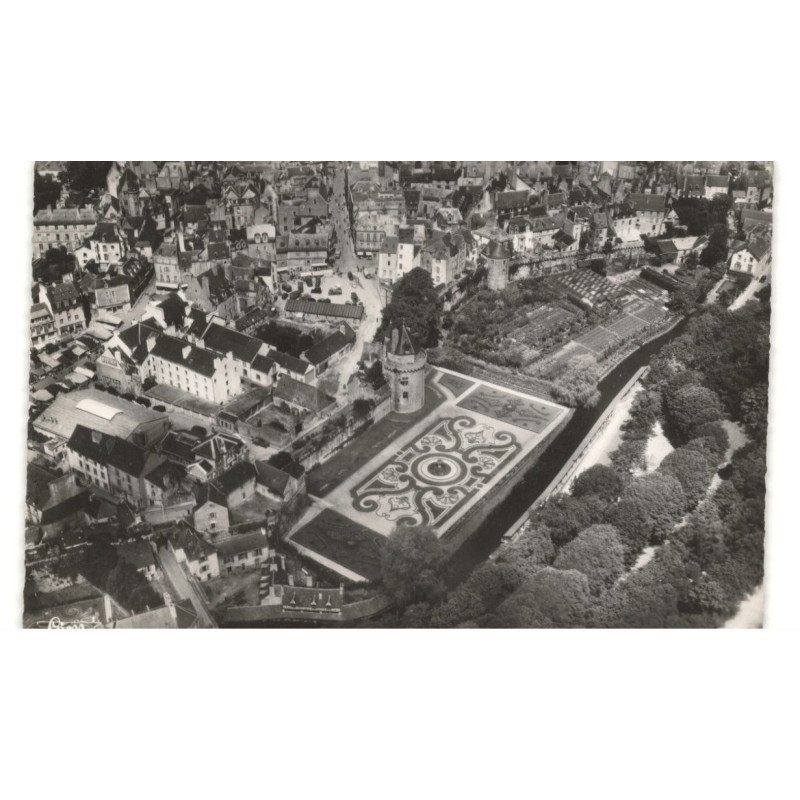 VANNES: jardin de la garenne et la tour du connétable vue aérienne 10X15 - très bon état