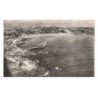 QUIBERON: le château et la pointe de berg-de-lan la rade et la grande plage quiberon vue aérienne 10X15 - très bon état