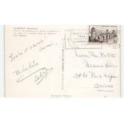 QUIBERON: le château et la pointe de berg-de-lan la rade et la grande plage quiberon vue aérienne 10X15 - très bon état
