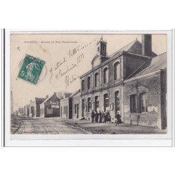 HOLNON : mairie et rue principale - etat