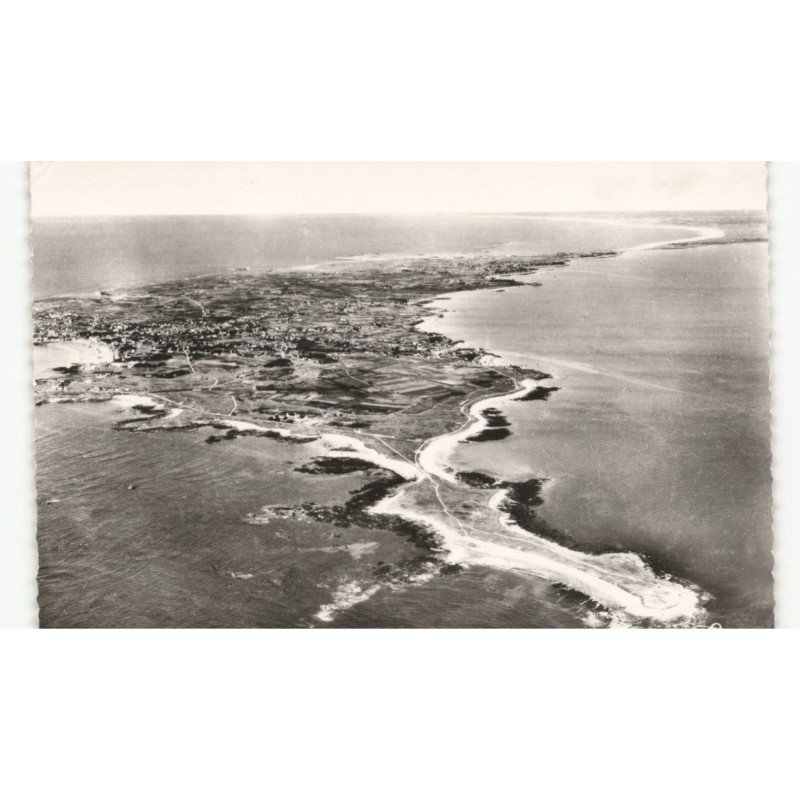 QUIBERON: pointe de conguel et la presqu'il de quiberon vue aérienne 10X15 - très bon état
