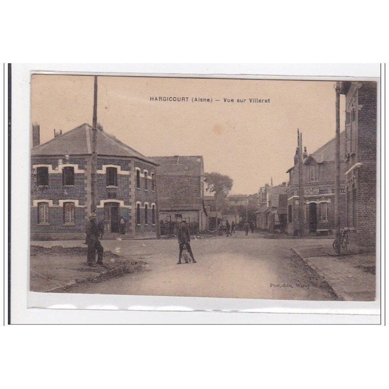 HARGICOURT : vue sur villeret - tres bon etat
