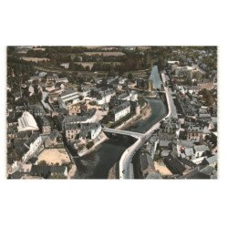 PONTIVY: vue générale le pont de l'hôpital et le blavet vue aérienne 10X15 - très bon état
