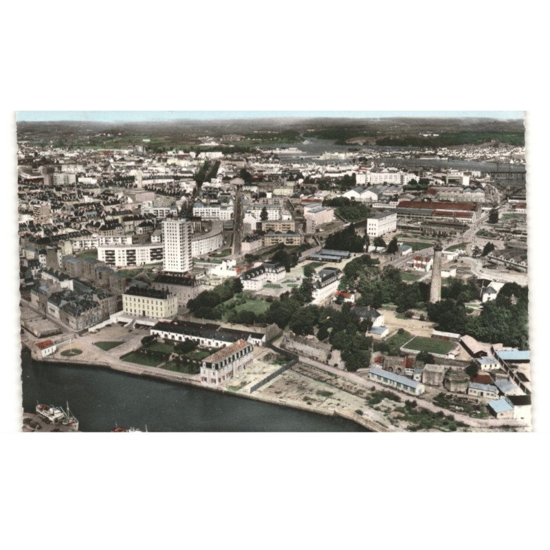 LORIENT: vue générale vue aérienne 10X15 - très bon état