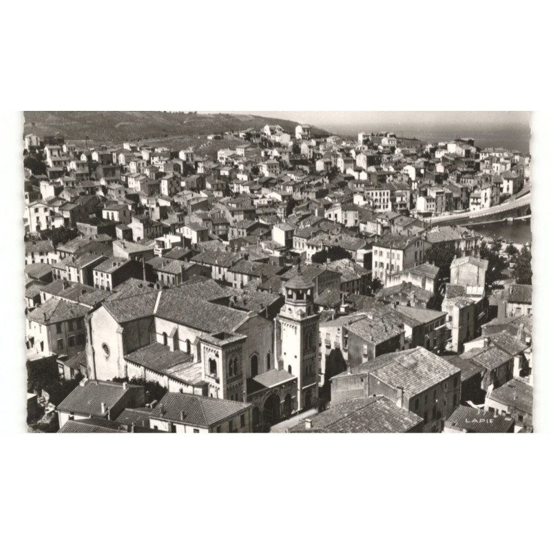 BANYULS-sur-MER: vue générale vue aérienne 10X15 - très bon état