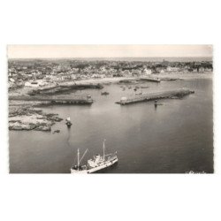 QUIBERON: le guédel et vue générale du port vue aérienne 10X15 - très bon état