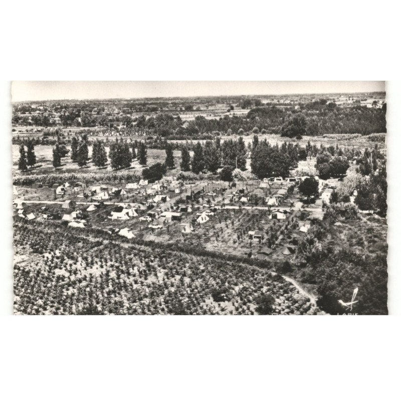 ARGELES PLAGE: camping du front de mer vue aérienne 10X15 - très bon état