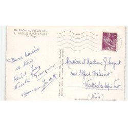 ARGELES-PLAGE: la plage vue aérienne 10X15 - très bon état