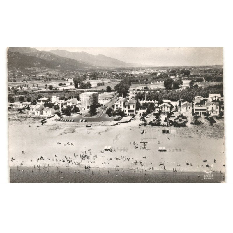 ARGELES-PLAGE: vue générale vue aérienne 10X15 - très bon état