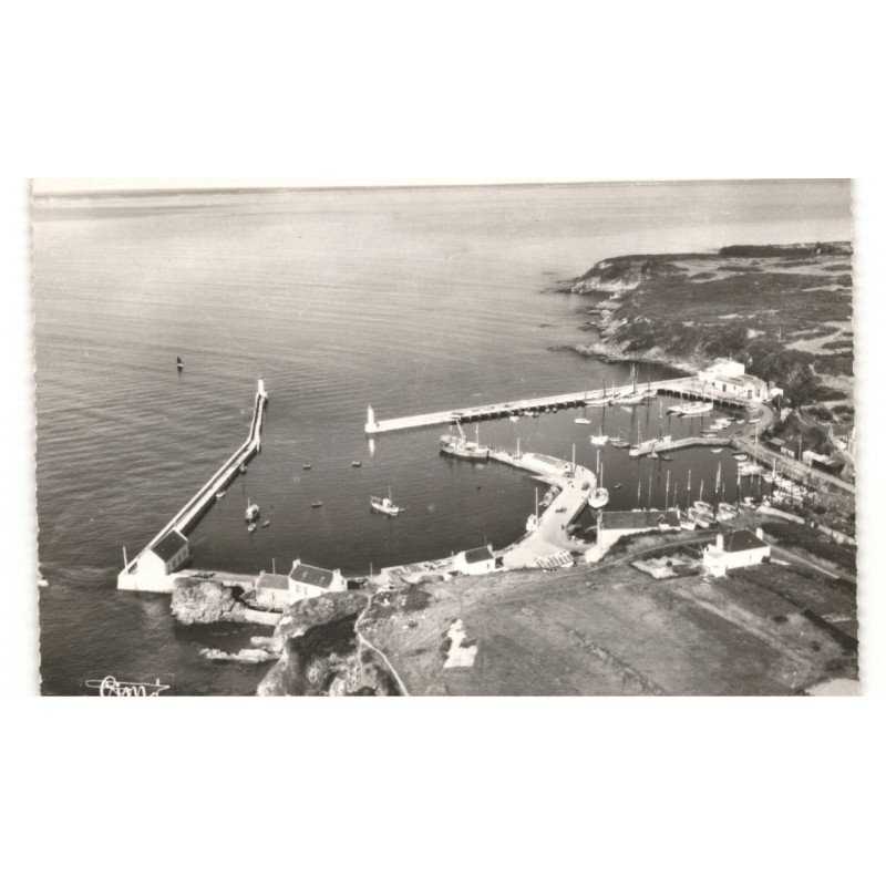 ILE DE GROIX: port-tudy vue aérienne 10X15 - très bon état