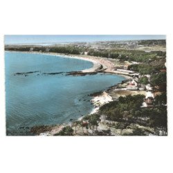 CARNAC-PLAGE: pointe churchuill et plage vue aérienne 10X15 - très bon état
