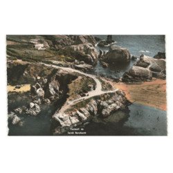 BELLE-ILE-en-MER: SAUZON: pointe des poulains vue aérienne 10X15 - très bon état