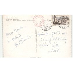 BELLE-ILE-en-MER: BANGOR: plage et port kérel vue aérienne 10X15 - très bon état