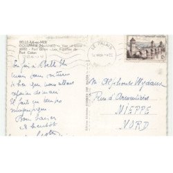 BELLE-ILE-en-MER: GOULPHAR: port coton, les aiguilles de port coton vue aérienne 10X15 - très bon état