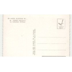 VANNES: la cathédrale saint-pierre vue aérienne 10X15 - très bon état