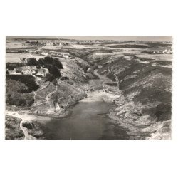 BELLE-ILE-en-MER: GOULPHAR: la plage vue aérienne 10X15 - état