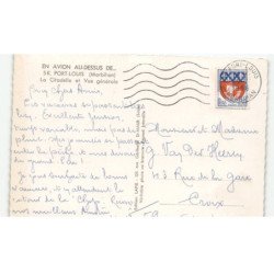 PORT-LOUIS: la citadelle et vue générale vue aérienne 10X15 - très bon état