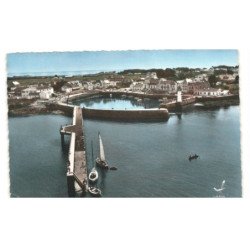 QUIBERON: le port et vue générale vue aérienne 10X15 - état
