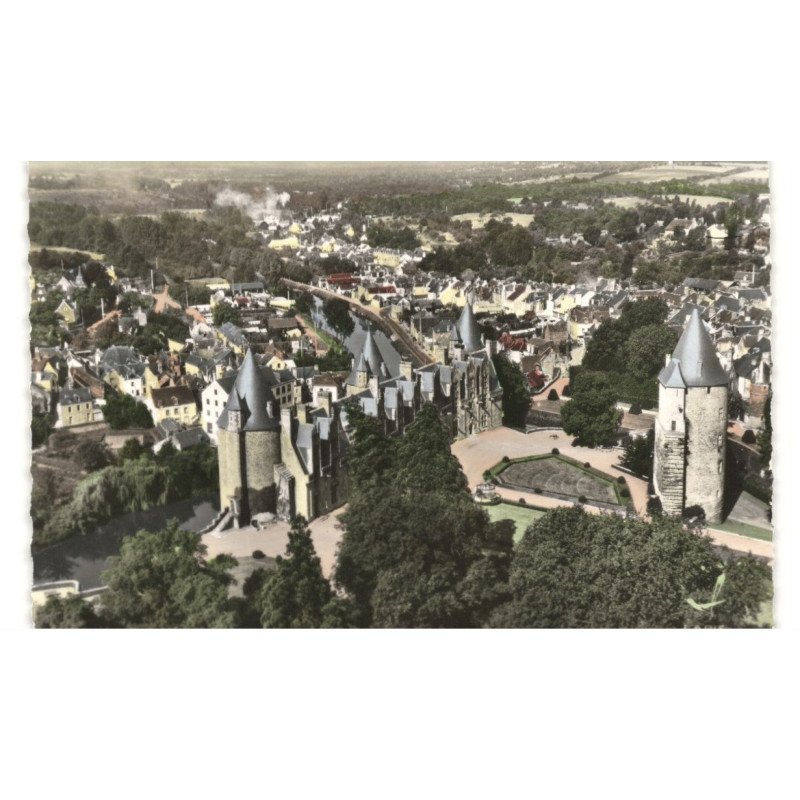 JOSSELIN: vue aérienne 10x15 - très bon état