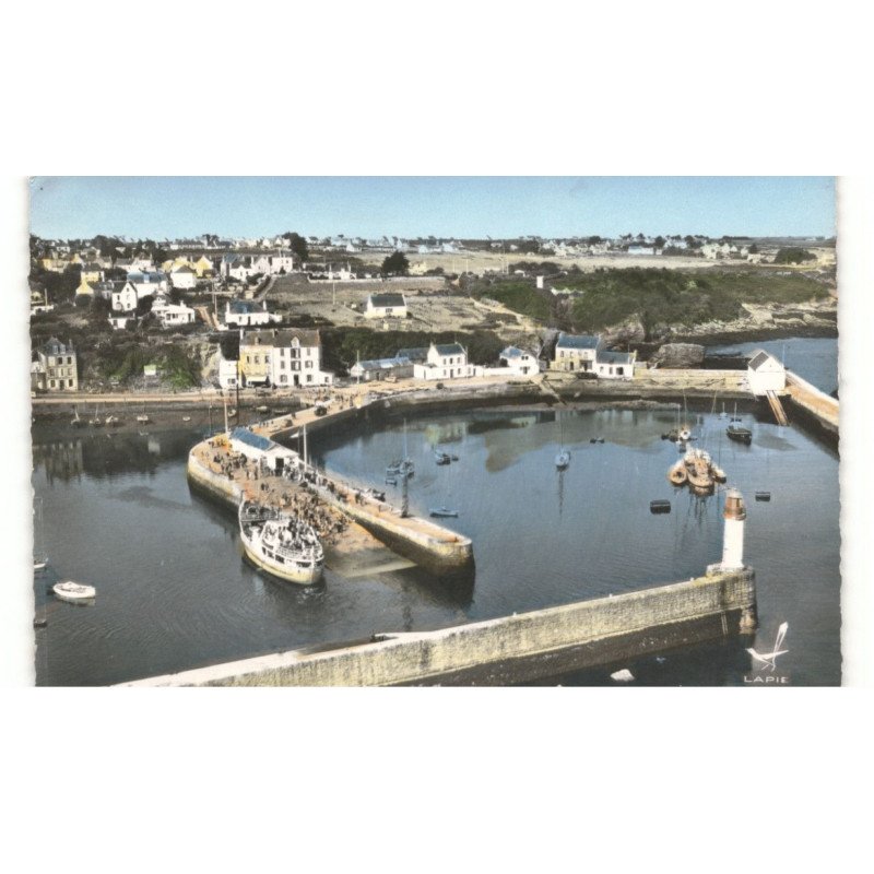 ILE DE GROIX: vue aérienne 10x15 - très bon état