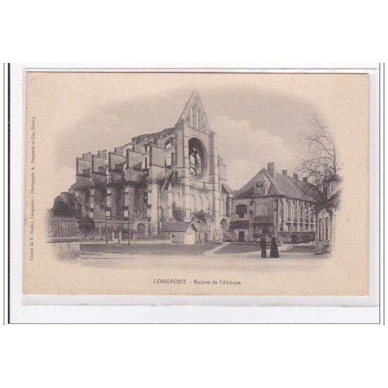 LONGPONT : ruines de l'abbaye - tres bon etat